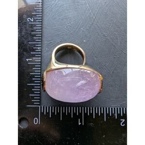 REEB ITALY 925 AMETHYST STERLING SILVER Vermeil RING SIZE 6